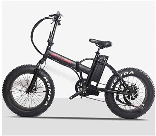 Bici elettriches : ZJZ Biciclette, Biciclette elettriche veloci per Adulti Bicicletta elettrica da Neve da 20 Pollici 48V500W Motore LCD Bici elettrica Pneumatico da Neve Bicicletta Bicicletta con Batteria al Litio