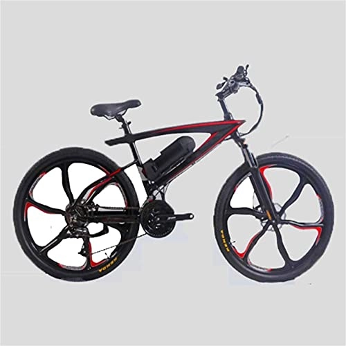 Bici elettriches : ZJZ Biciclette elettriche da 26 Pollici, Bici al Litio 36V 10Ah Assorbimento degli Urti Forcella Anteriore Bicicletta da Montagna Bicicletta da Esterno per Adulti