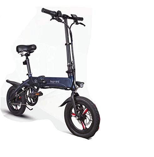 Bici elettriches : ZJZ Biciclette elettriche veloci per Adulti Biciclette elettriche Pieghevoli Leggere e in Alluminio con Pedali Power Assist e Batteria agli ioni di Litio da 36 V con Ruote da 14 Pollici e 250 W