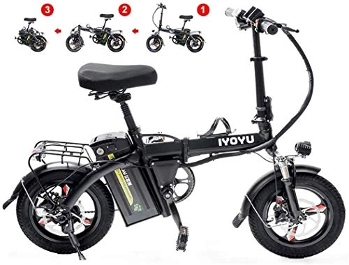 Bici elettriches : ZJZ E-Bike Mountain Electric City Bike Bicicletta elettrica Leggera Regolabile con Telaio in Lega di Alluminio per Adulti per Lo Sport Ciclismo Viaggi Pendolarismo