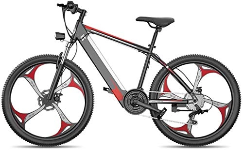 Bici elettriches : ZJZ Mountain Bike elettrica 400W 26 '' Fat Tire Bicicletta elettrica Mountain E-Bike Full Suspension per Adulti, 27 Speed ​​Shifter Bici in Lega di Alluminio Bicicletta, City Bike Leggera