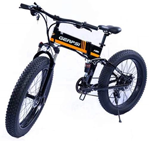 Bici elettriches : ZJZ Mountain Bike elettrica da 26 '' 36V 350W 10Ah Batteria agli ioni di Litio Rimovibile di Grande capacità Freni a Doppio Disco capacità di carico 100 kg
