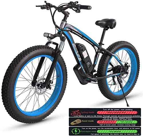 Bici elettriches : ZJZ Mountain Bike elettrica per Adulti, Bici elettrica con Tre modalità di Lavoro, Bici elettrica da pendolarismo MTB da 26 Pollici con 21 Marce per Uomo Donna