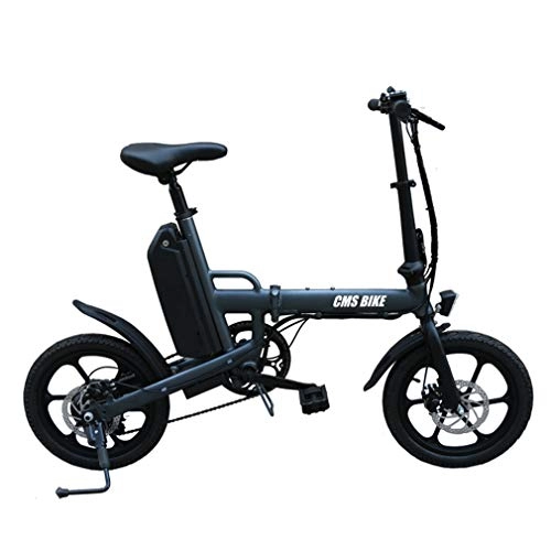 Bici elettriches : ZLQ E-Bike Pieghevole per Adulti, Telaio in Lega di Alluminio da 16 Pollici 36 V con Batteria al Litio da 13 Ah, velocità Massima della Bicicletta da Città 25 Km / H, Freni A Disco, C