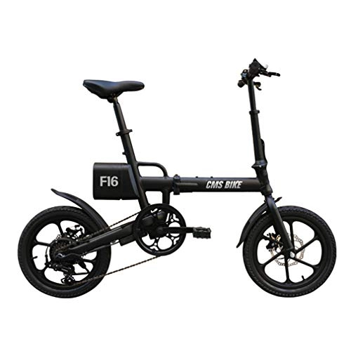 Bici elettriches : ZLQ Folding Bike Elettrica 250W 36V 7.8Ah 16" Display LCD E-Bike con Shimano Shifting Anteriore del Sistema E Il Disco Posteriore Freni, B