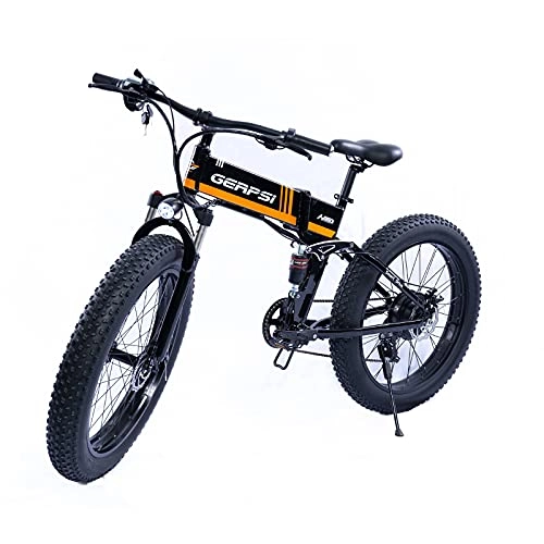 Bici elettriches : ZOSUO 26" Bicicletta Pieghevole Bici Elettrica Motore Brushless High Speed da 500 W Fino A 30 Km / H Batteria da 48V10ah A Sgancio Rapido da Trasmissione Shimano A 21 velocità