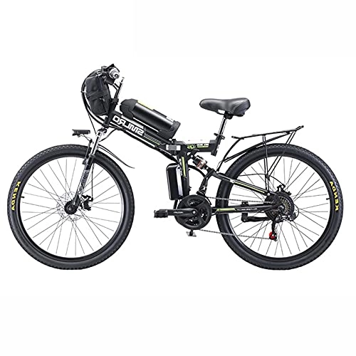 Bici elettriches : ZOSUO Bicicletta Ibrida Bici Elettrica Mountain Bike Pieghevole Batteria al Litio 48V20AH Motore da 500 Watt E-Bike Sistema di Cambio A Cambio Shimano A 21 velocità 26 Pollici Spoke Wheel