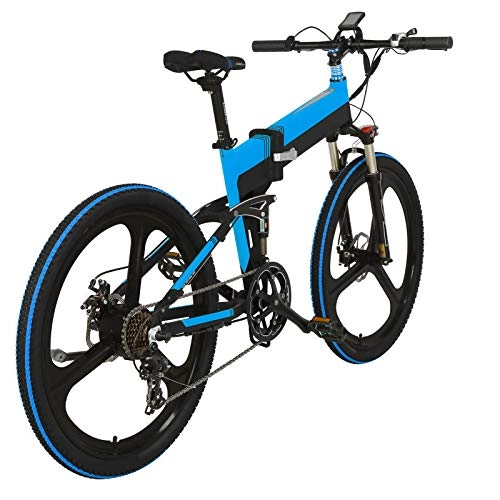 Bici elettriches : ZS ZHISHANG Electric Bikes for Adults Folding Electric Mountain Bike 400w Folding Electric Bicycle with 5inch LCD Meter And 26inch Wheel Aluminum Alloy 7 Speed Foldable Bike for Adult