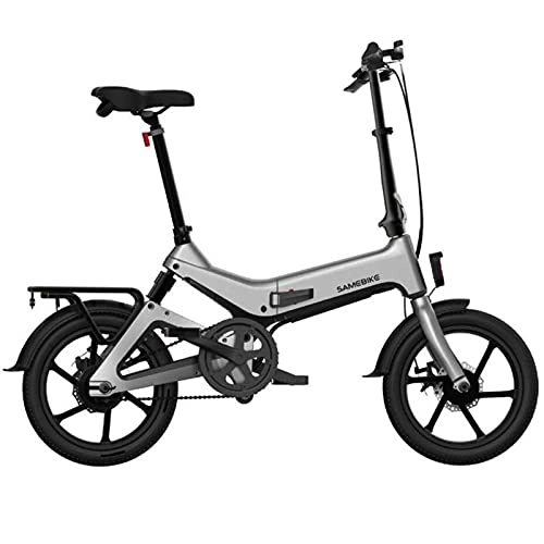 Bici elettriches : ZWHDS Bicicletta elettrica Pieghevole - E-Bike 21 velocità Bici elettrica 36V 250W Pieghevole Batteria al Litio Bicicletta elettrica (Color : Silver)