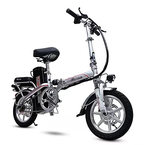 Bici elettriches : ZXQZ Bicicletta Elettrica, E-Bike per Bicicletta Elettrica da 14 '' con Schermo LCD E Telecomando, per Adulti (Size : 150km / 93.2mi)