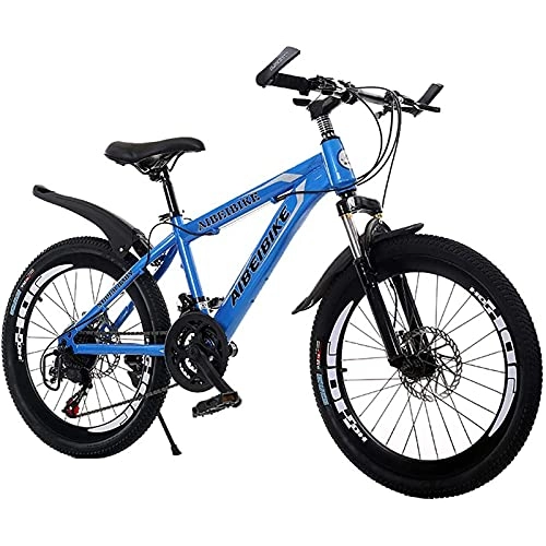 Bici pieghevoli : 21 velocità pieghevole doppio assorbimento degli urti bici pieghevole adulto MTB velocità variabile doppio freno a disco assorbimento degli urti, 20-26 pollici MTB Blue, 26 inches