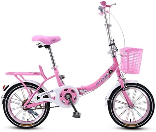Bici pieghevoli : BANANAJOY Biciclette for bambini Pink for bambini Pieghevole Bici da 20 pollici Girl Bike Bicicletta for bambini Studente Studente Studente Bike Bella Bicicletta Bella Bicicletta Adatto for Bambini in
