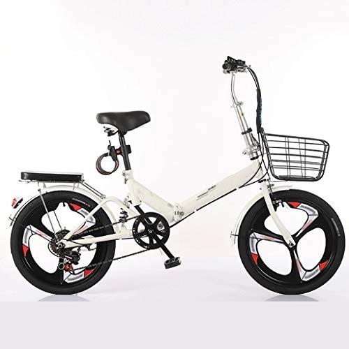 Bici pieghevoli : Bici pieghevoli 20-Inch pieghevole Velocità biciclette - Studente Folding Bike for uomo e donna pieghevole Velocità biciclette Damping biciclette , , assorbimento degli shock (Colore: Nero, Dimensione: