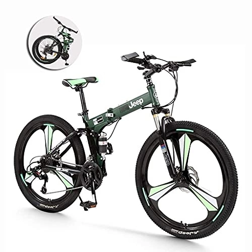 Bici pieghevoli : Bicicletta da mountain bike in lega di alluminio con ruota da 26 pollici per bicicletta pieghevole a 24 velocità per adulti e bici da strada durevole Mini bici leggera Bicicletta portatile per sport a