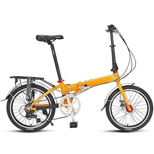 Bici pieghevoli : Bicicletta pieghevole da 20 pollici, bici da città pieghevole, comoda, portatile, compatta, leggera, finitura a 7 velocità, ottima bicicletta pieghevole a sospensione per uomini, donne, studenti e pen