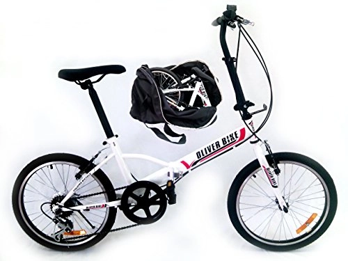 Bici pieghevoli : Bicicletta Pieghevole Ruota 20" Folding Bike 6 Velocita' con Borsa da Trasporto!