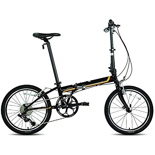 Bici pieghevoli : Bicicletta Pieghevole, velocit Variabile Piccolo Portable Ultra Light et Due Ruote Mini Leggero E Alluminio Folding Bike con Pedali per Adulti, B