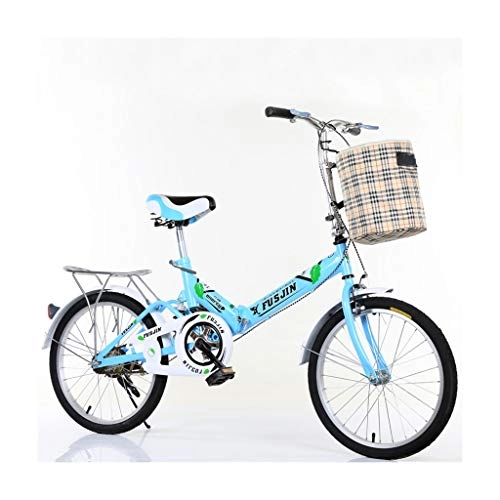 Bici pieghevoli : BIKESJN - Bicicletta Pieghevole da Uomo e Donna, 50, 8 cm, con Assorbimento degli Urti, Leggera, Ultra Leggera, Unisex, Bianco