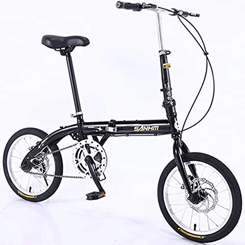 Bici pieghevoli : CCLLA Mountain Bike Bicicletta Pieghevole Portatile 16 Pollici Single Speed ​​Uomini Donne Studenti Adulti Bambini City Commuter Bike Uomini e Donne Adulti MTB Bike Lega di Alluminio Bici da strad