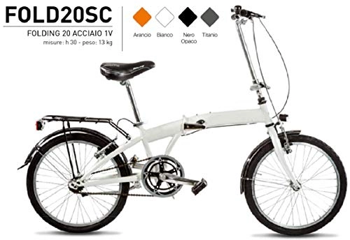 Bici pieghevoli : Cicli Puzone Bici 20 Folding Pieghevole 1V Art. FOLD20SC