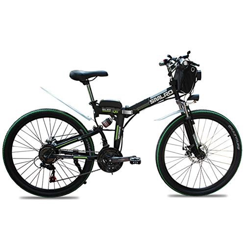Bici pieghevoli : Ciclomotore Adulto piegante Elettrico della Bici della Montagna della Bici della Bici, Automobile a 26 Pollici della Batteria di Potere della Batteria al Litio 48V