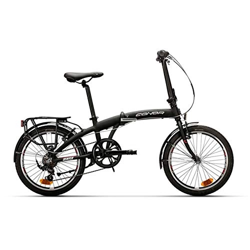 Bici pieghevoli : Conor Denver - Bicicletta pieghevole da ciclismo, unisex, colore: nero, taglia unica