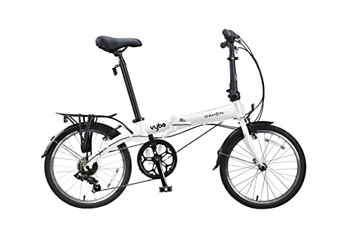 Bici pieghevoli : Dahon Bicicletta Vybe D7 White, Pieghevole Unisex-Adulto, Bianco, 66.5 x 34.5 x 80 cm
