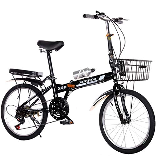 Bici pieghevoli : Duschkopf Bicicletta elettrica Pieghevole Folding Bike 20 Pollici Leggero Mini Compact Città di Bicicletta con Sanguan 6 velocità Sistema di Cambio e Telaio Regolabile Folding Bike