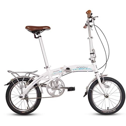 Bici pieghevoli : FUJGYLGL Adulti Biciclette Pieghevoli, -Alto tenore di Carbonio in Acciaio Doppio Freno a Disco Folding Mountain Bike, Sospensione Doppia Pieghevole Biciclette, Portatile Commuter Bike