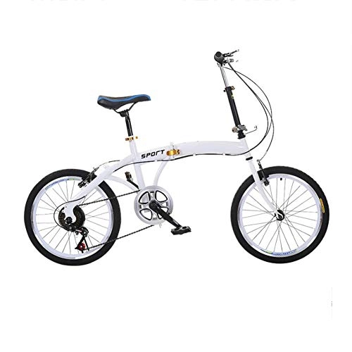 Bici pieghevoli : GOUTUIZI Bici Pieghevole Unisex-Adult, 20'' Bike Outdoor Bicicletta Pieghevole Senza Attrezzi, Trasporto Facile