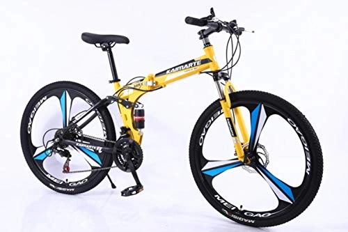 Bici pieghevoli : GuiSoHn 24" Mountain Bike Donna / Uomo Bicicletta 21 Velocità Pieghevole Mountain Bike Raggi Ruota Coltello Mountain Bike Adulto, GuiSoHn-514688429., Taglia unica