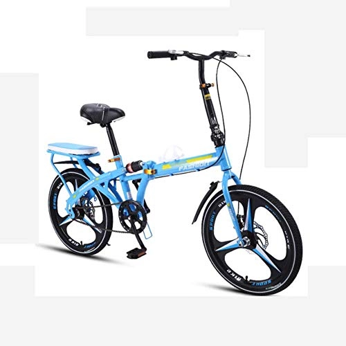 Bici pieghevoli : GuiSoHn - Bicicletta pieghevole ultra leggera, portatile, con una ruota, ammortizzatore, per adulti e studenti, GuiSoHn-5498446844, Taglia unica