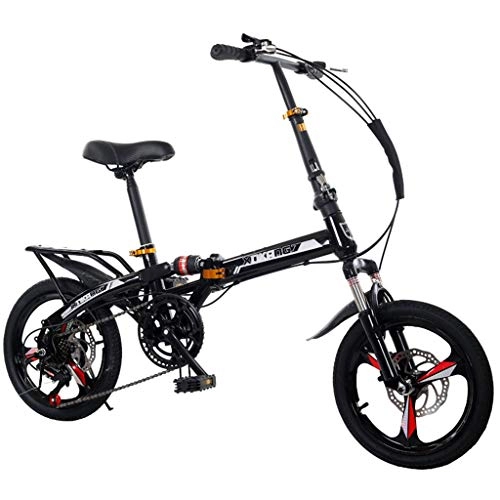 Bici pieghevoli : GWM Portatile Pieghevole Bicicletta di Montagna delle Donne Uomini Bikes variabile 7-Speed ​​Bike City Sports Car (Size : Large)