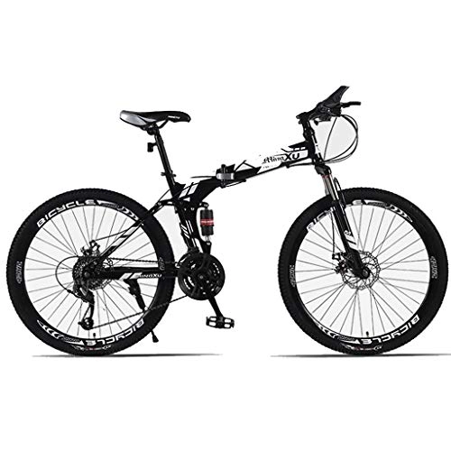 Bici pieghevoli : GWM Variabile Portatile Pieghevole Bicicletta Mountain Bike 26 Pollici Speed ​​Wheel Doppio Assorbimento di Scossa Sistema Donne Uomini Outdoor Sports City Commuter Biciclette, Grande