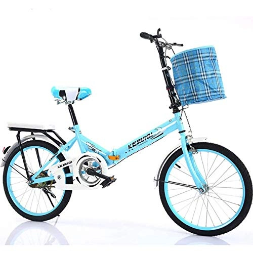 Bici pieghevoli : GXLO Folding Carrier per Bicicletta Portable Work Adult Light Ultra Variable Light Speed ​​Biciclette Folding portante della Bicicletta - 20 Pollici, A