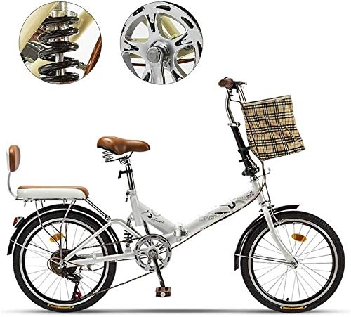 Bici pieghevoli : HFFFHA Variabile Luce della Bicicletta di Folding Bike con Pieghevole Bicicletta Pieghevole Bicicletta Donne velocità Adulti Biciclette casa recarsi al Lavoro Biciclette