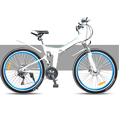 Bici pieghevoli : HUOFEIKE Mountain Bike Pieghevole per Bambini Adulti, Bici da Città Leggera in Acciaio al Carbonio Bici Portatile velocità di Smorzamento della Bicicletta per Il Fitness All'aperto, B1