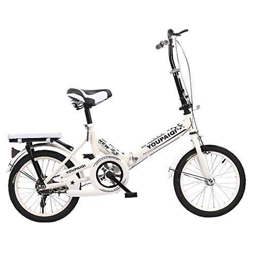 Bici pieghevoli : HWZXC Biciclette Pieghevoli, Biciclette Pieghevoli per Bambini Studenti di età Compresa tra 6-10 Bambini-Rosa B 16 Pollici