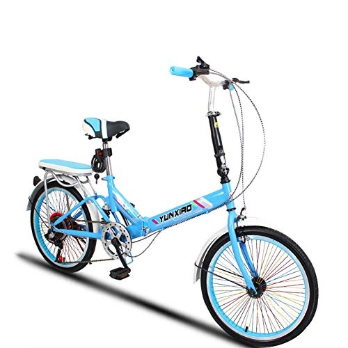 Bici pieghevoli : HWZXC Biciclette Pieghevoli per Studenti, Biciclette Pieghevoli Bicicletta Pieghevole Mini Maschio Portatile Ultraleggera da Donna