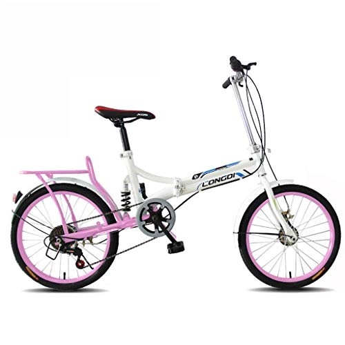 Bici pieghevoli : HYCy Children's Bicycle Variable Speed Bicycle Folding Bicycle 16 inch Ultra Light Portable Small Folding Bicycle