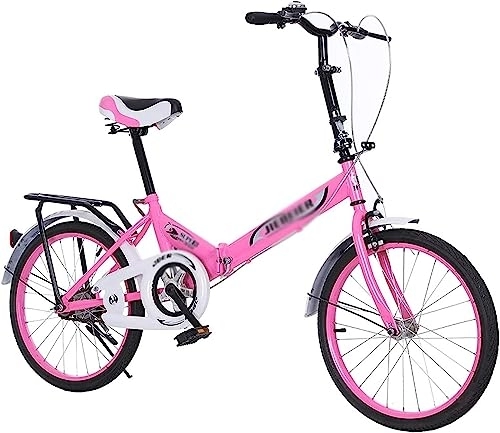 Bici pieghevoli : ITOSUI Bicicletta pieghevole per adulti, bicicletta pieghevole leggera in acciaio ad alto tenore di carbonio, regolabile in altezza, adatta per uomini e donne adolescenti