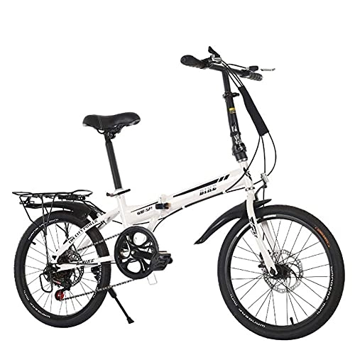 Bici pieghevoli : JHTD Sport all'aperto City Bike Unisex Adulti Pieghevole Mini Biciclette Leggero per Gli Uomini Donne Adolescenti Classic Commuter