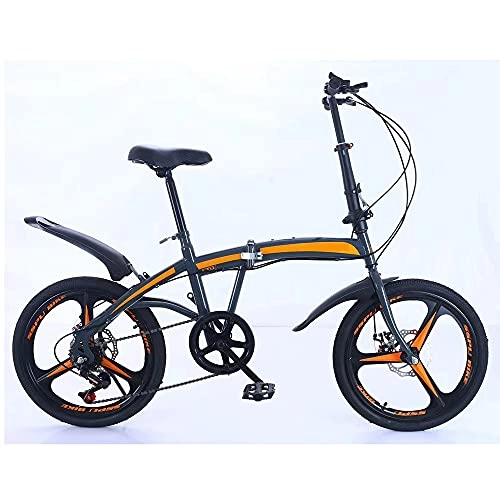 Bici pieghevoli : JieDianKeJi Biciclette Pieghevoli Pneumatico in Lega di Alluminio Integrato da 20 Pollici Esercizio Portatile Leggero da Viaggio in Città per Adulti Bambini Regali per Bambini velocità variabile