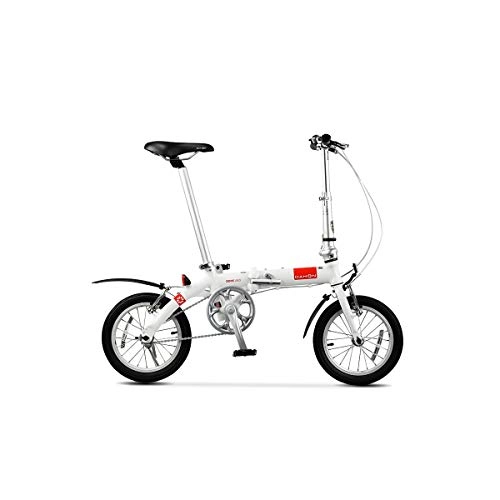 Bici pieghevoli : Jinan DAHON BYA412 Bicicletta Pieghevole Mini Ultra Light Uomini Adulti e for Gli Studenti delle Donne Portable Piccolo Ruota di Bicicletta (Color : White)