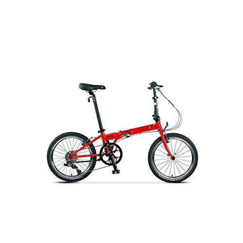 Bici pieghevoli : Jinan DAHON KBC083 P8 Bicicletta Pieghevole Classic 20 Pollici velocit Ultra Light Uomini e Donne Adulti Biciclette (Color : Red)