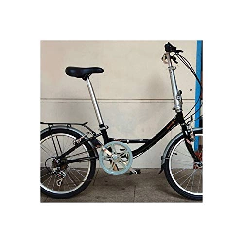 Bici pieghevoli : Jinan DAHON URT060 Bicicletta Pieghevole 20 Pollici 6 Shifting (Color : Black)