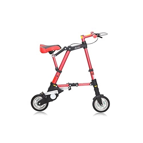 Bici pieghevoli : JstDoit Bicicletta pieghevole facile da trasportare (colore: rosso)