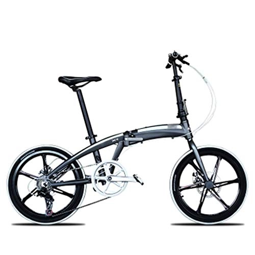 Bici pieghevoli : Jue Biciclette pieghevoli Bicicletta pieghevole Ultra Light Portable variabile lega di alluminio della bicicletta di velocità maschio e femmina adulti della bicicletta esterna che guida il fitness bic