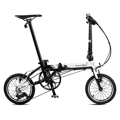 Bici pieghevoli : Jue Pieghevole Biciclette Pieghevoli Bicicletta Unisex 14 Pollici Piccola Ruota della Bicicletta Portable 3 velocità della Bicicletta (Colore: G, Dimensioni: 120 * 34 * 91cm)