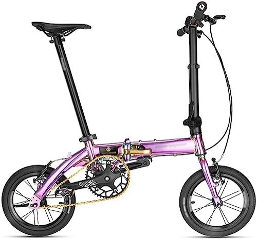 Bici pieghevoli : Kcolic Mini Bici Pieghevole Leggera 14 Pollici Piccola Bici Portatile, Auto Per Studenti Per Bici Pieghevole Per Adulti C, 14inch